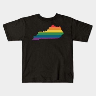 Kentucky State Rainbow Kids T-Shirt